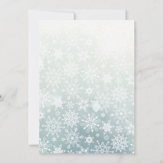 Elegant Waterverf Ornament Kerst OPEN HUIS Kaart (Achterkant)