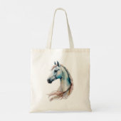 Elegant Waterverf paard Tote Bag (Achterkant)