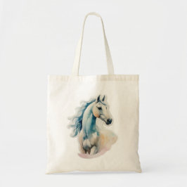 Elegant Waterverf paard Tote Bag