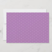 Elegant Waterverf Paars Floral Lavender Baptisme Kaart (Achterkant)