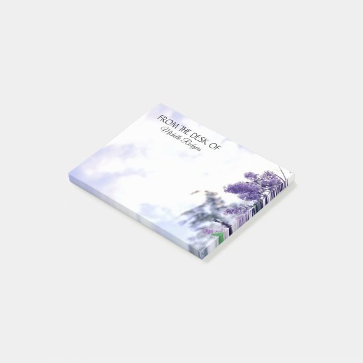 Elegant Waterverf Paars Lila Post-it® Notes (Schuin)