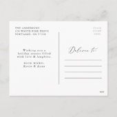 Elegant Waterverf Paarse Berries & Greenery Foto Feestdagenkaart (Achterkant)