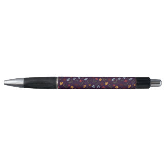 Elegant Waterverf Paarse bloemmotief Pen