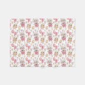 Elegant Waterverf paaspatroon | Fleece Blanket Deken (Voorkant (Horizontaal))