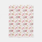 Elegant Waterverf paaspatroon | Fleece Blanket Deken (Voorkant)