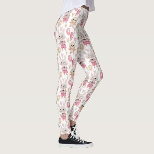 Elegant Waterverf paaspatroon | Leggings (Rechts)