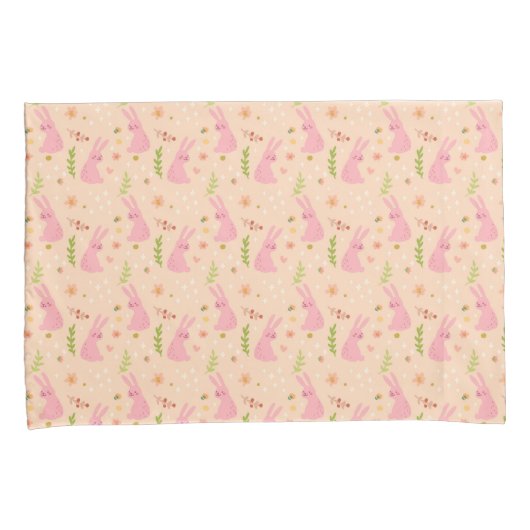 Elegant Waterverf paaspatroon | Proefcase Kussensloop (Voorkant-Rechts)