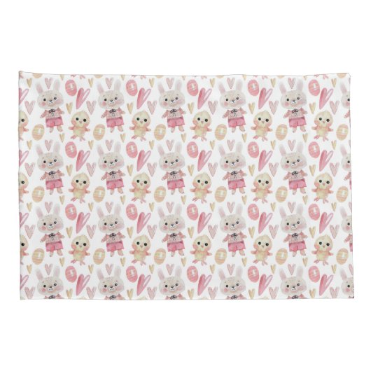 Elegant Waterverf paaspatroon | Proefcase Kussensloop (Achterkant-Rechts)