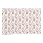 Elegant Waterverf paaspatroon | Proefcase Kussensloop (Voorkant-Rechts)