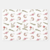 Elegant Waterverf paddenstoel Baby shower Inpakpapier Vel (Voorkant)