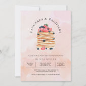 Elegant Waterverf Pancakes Brunch en Baby shower Kaart (Voorkant)