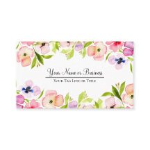 Elegant Waterverf Pansies Feminine QR-code