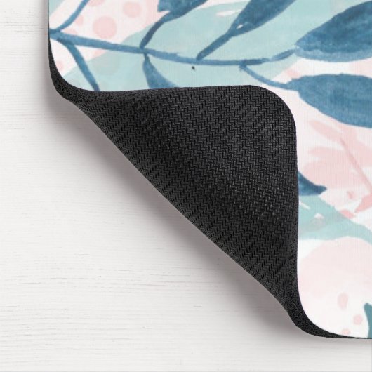 Elegant Waterverf pasta laat monogram Muismat (Hoek)