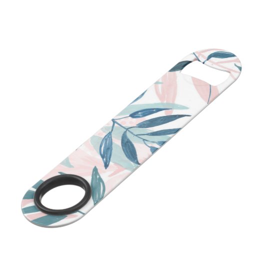 Elegant Waterverf pasta laat monogram Speed Flessenopener (Achterkant Gekanteld)