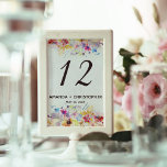 Elegant Waterverf Pastel Floral Kaart<br><div class="desc">Waterverf pastel floral bruiloft tafelkaarten. Het ontwerp van de florale waterverf heeft een waseffect dat een zacht gevoel creëert. Voor verdere aanpassing, te klikken gelieve de knoop "aanpassen"en ons ontwerphulpmiddel te gebruiken om deze sjabloon te wijzigen. De tekststijlen en de kleuren zijn verwisselbaar. Als u de voorkeur geeft aan een...</div>