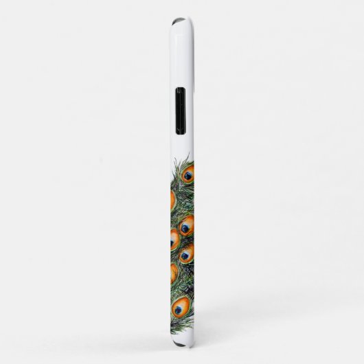 Elegant Waterverf Peacock op maat Case-Mate iPhone Case (Achterkant/rechts)