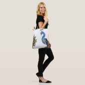 Elegant Waterverf Peacock Tote Bag (Op model)