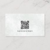 Elegant Waterverf Pine Branches QR Code Visitekaartje (Achterkant)