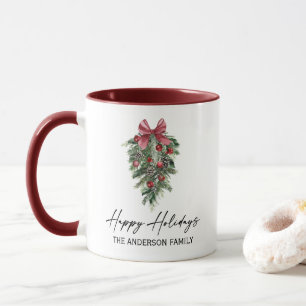 Elegant Waterverf Pines Calligraphy Ink Holiday Mok