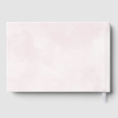 Elegant Waterverf Pink Floral Wedding Gastenboek (Achterkant)
