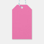 Elegant Waterverf Pink Peonies Floral Wedding Cadeaulabel (Achterkant)