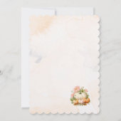 Elegant Waterverf pompoen Baby shower Kaart (Achterkant)