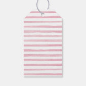 Elegant Waterverf pompoen Baby shower stoffig Roos Cadeaulabel (Achterkant)