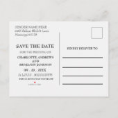 Elegant waterverf Pumpkin Wedding Save the Date Aankondigingskaart (Achterkant)