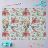 Elegant  Waterverf Red Poinsettia Kardinaal Tissuepapier (Craft)