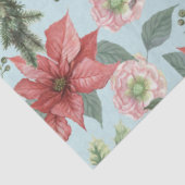 Elegant  Waterverf Red Poinsettia Kardinaal Tissuepapier (Detail)