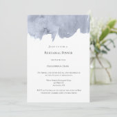 Elegant waterverf repetitief diner uitnodigingen (Staand voorkant)