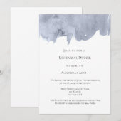 Elegant waterverf repetitief diner uitnodigingen (Voorkant / Achterkant)