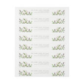 Elegant Waterverf Return Address Label (Vel)