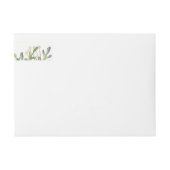 Elegant Waterverf Return Address Label (Voorkant)