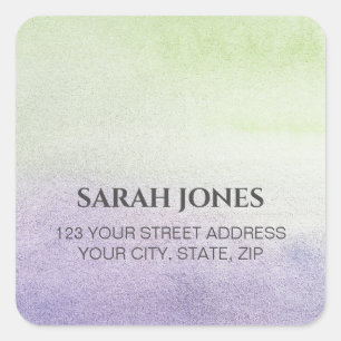 Elegant Waterverf Return Address Square Sticker