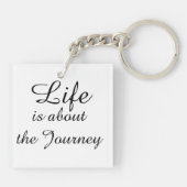 Elegant waterverf rood papaver schilderij sleutelhanger (Achterkant)