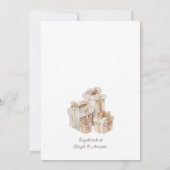 Elegant waterverf roos champagne vrijgezellenfeest kaart (Achterkant)