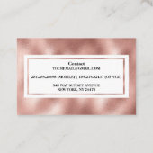 Elegant Waterverf Roos Gold Cherry Blossom Visitekaartje (Achterkant)