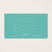 Elegant Waterverf Roos Guirlande Cadeaubon Visitekaartje (Achterkant)