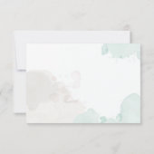 Elegant Waterverf Roos Roze Floral RSVP Kaartje (Achterkant)