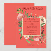 Elegant Waterverf Rose Bouquet Kaart (Voorkant / Achterkant)