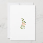 Elegant Waterverf Rose Bouquet Save the Date Kaart (Achterkant)