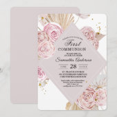 Elegant Waterverf Roze en Paars Lijst Kaart (Voorkant / Achterkant)