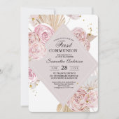 Elegant Waterverf Roze en Paars Lijst Kaart (Voorkant)