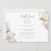 Elegant Waterverf Roze Floral Vrijgezellenfeest Kaart (Voorkant)