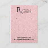 Elegant Waterverf roze glitter Veroorbaar beeldsch Visitekaartje (Voorkant)