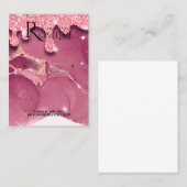 Elegant Waterverf roze glitter Veroorbaar beeldsch Visitekaartje (Voorkant / Achterkant)