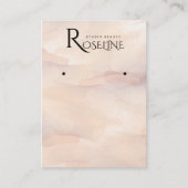Elegant Waterverf roze oorscherm Visitekaartje (Voorkant)
