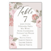 Elegant Waterverf Roze pinda's in Bloom Floral Kaart (Voorkant)