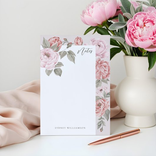 Elegant Waterverf Roze pinda's in Bloom Floral Post-it® Notes